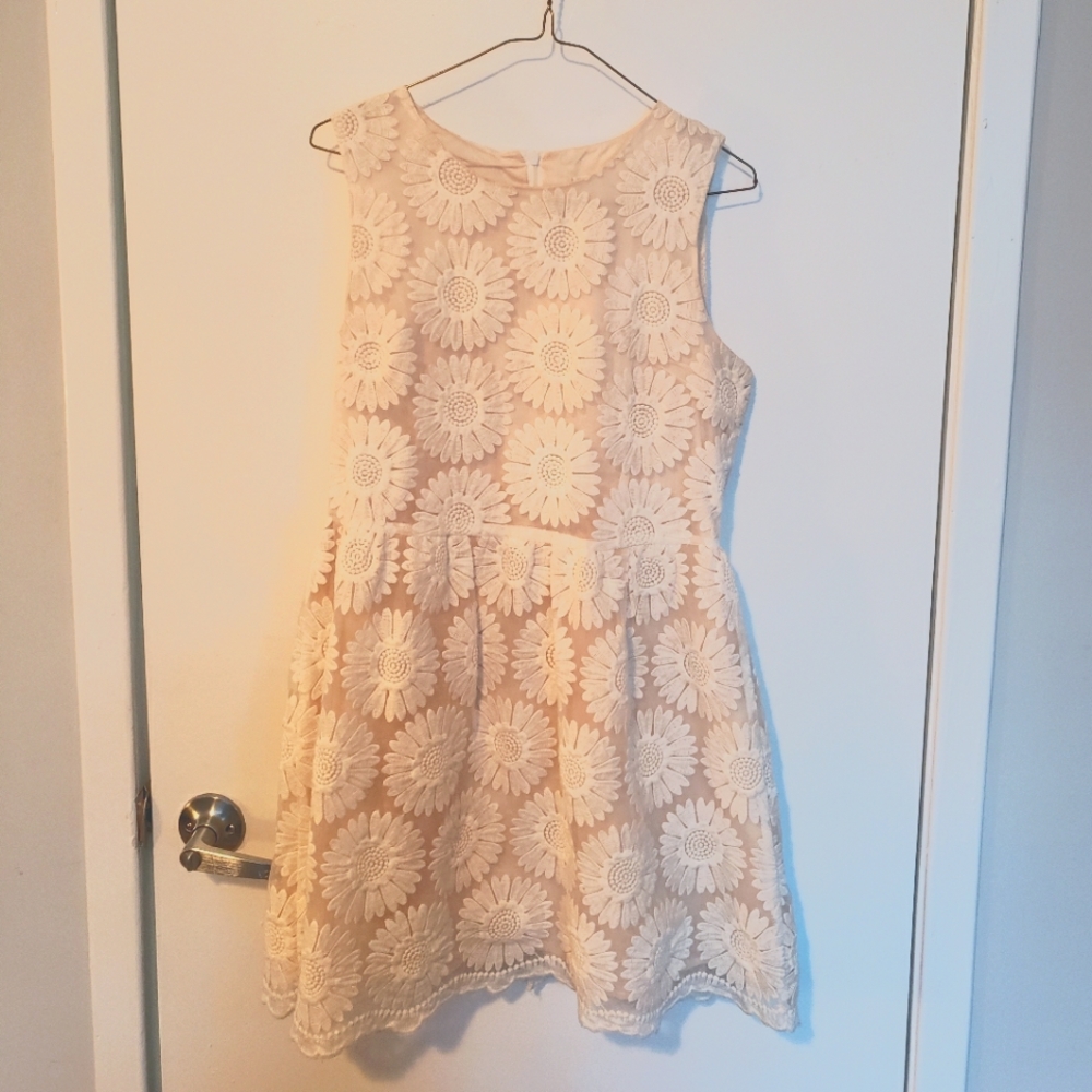 White Floral Dress